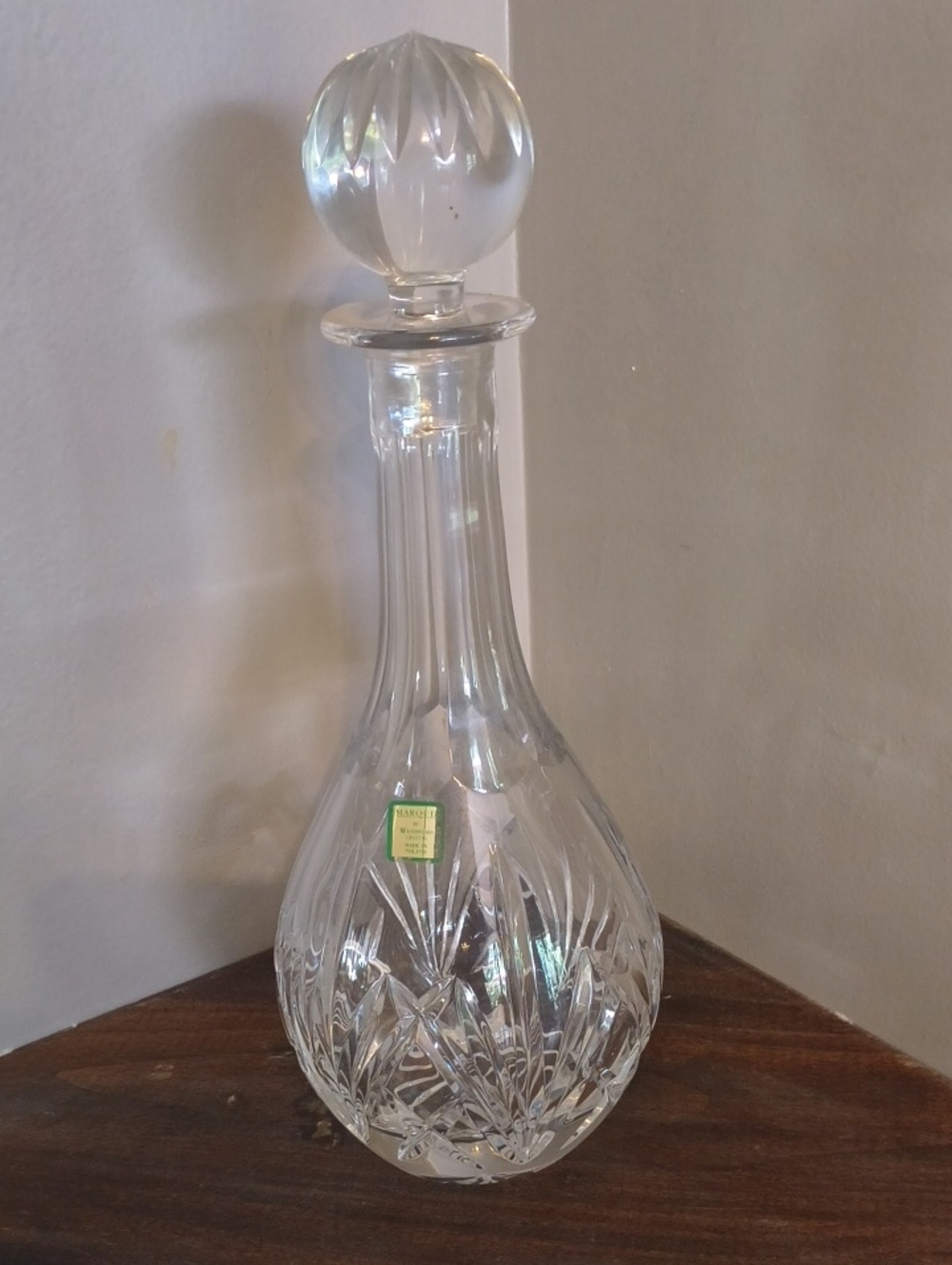 Waterford Clear Crystal Cut-Glass Decanter Brookside Amazing Condition